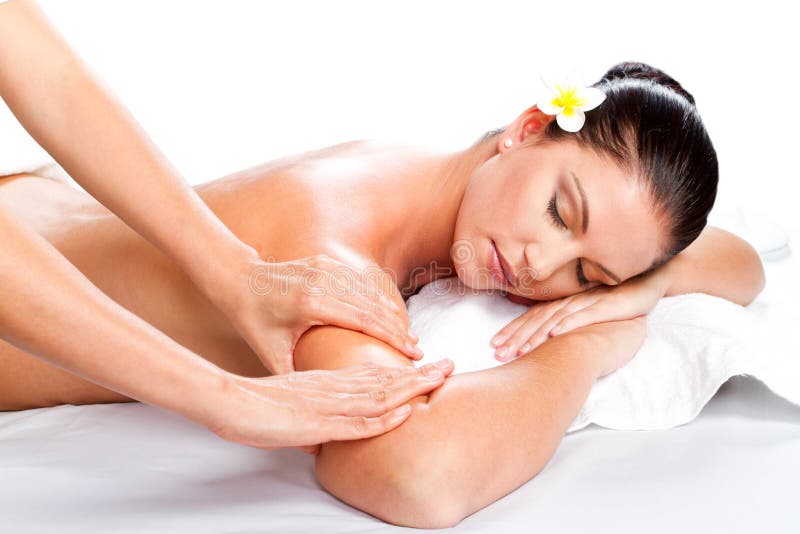 Massagem dos termas fotografia de stock royalty free Massagem dos termas fotografia de stock royalty free