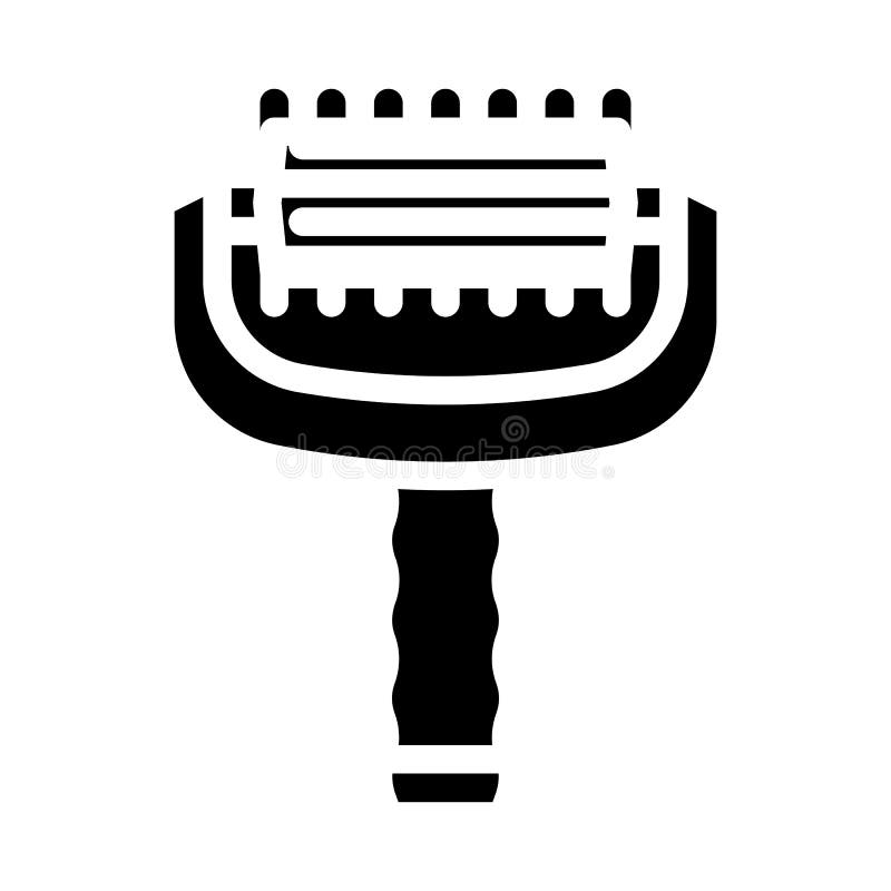 Massager tool glyph icon vector illustration flat stock illustration