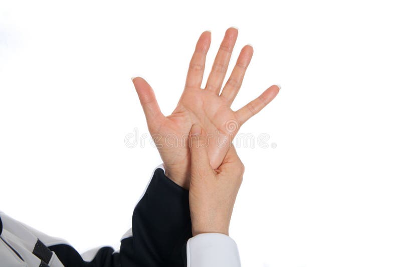 Massaggio di terapia di agopuntura Dimostrazione dei punti di problema sulle mani fotografie stock libere da diritti Massaggio di terapia di agopuntura Dimostrazione dei punti di problema sulle mani fotografie stock libere da diritti