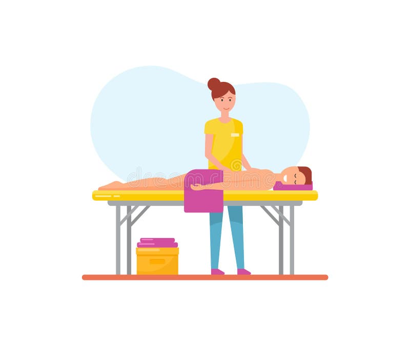 Vetor Do Massagista E Do Homem Da Mulher Da Terapia Da Massagem Ilustração  do Vetor - Ilustração de pele, humano: 137410435