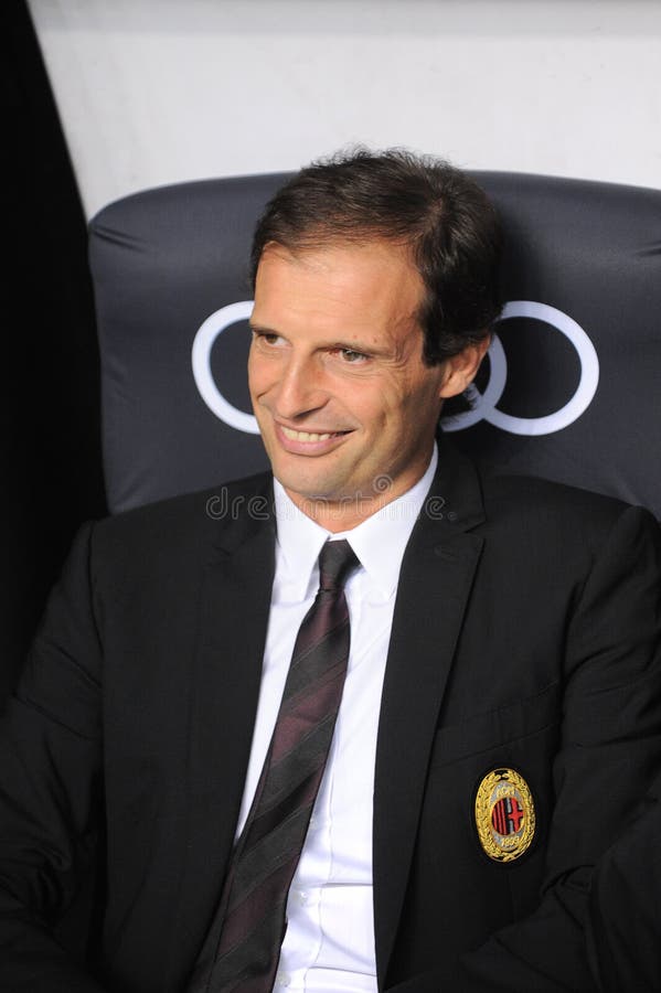 104 Milan Coach Massimiliano Allegri Images, Stock Photos, 3D