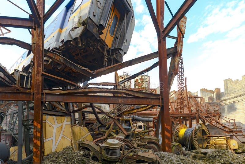 Massive city destruction royalty free stock images Massive city destruction royalty free stock images