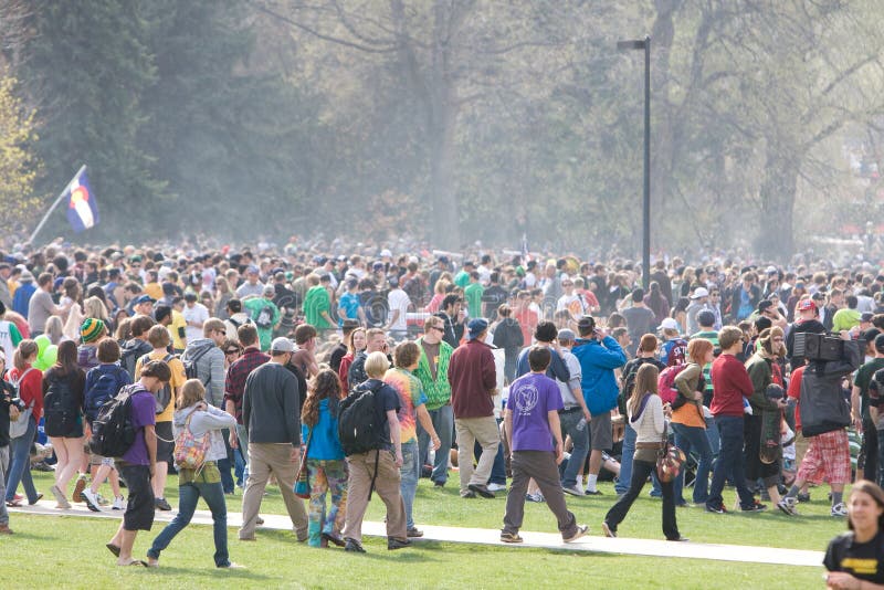 Massive crowd on 420 day