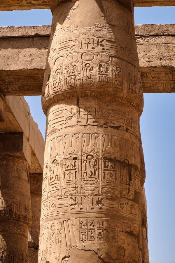 Pillars of the Karnak Temple in Luxor, Egypt Stock Image Image of africa, ramses 179276405