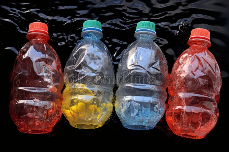 Massive plastic pollution crisis a disturbing sight of plastic waste overflowing the environment royalty free illustration