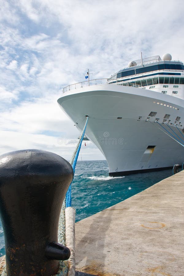 Massive White Cruise Ship