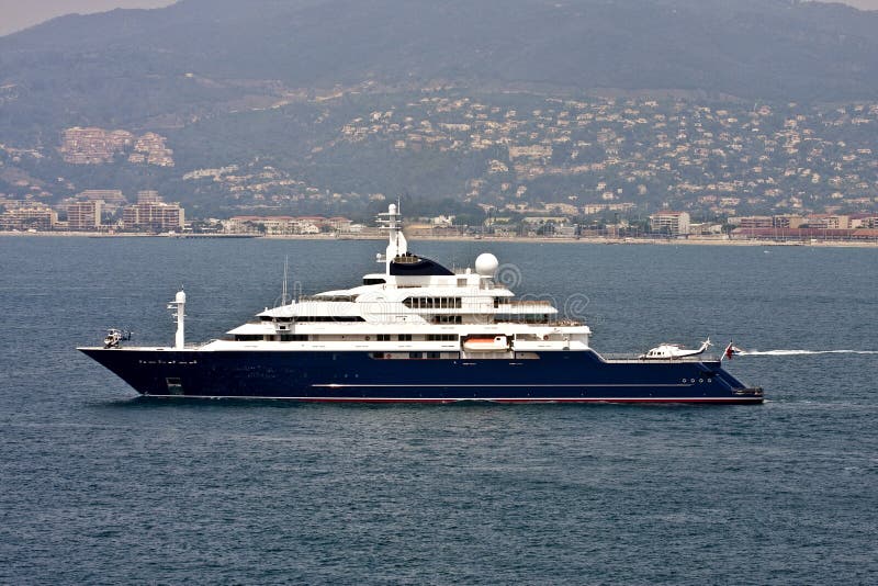 Massive Yacht with Two Helicopters