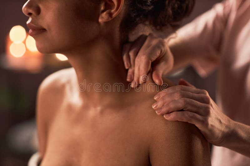 Shoulder Tension Relief stock photo. Image of hand, wellbeing - 270711362