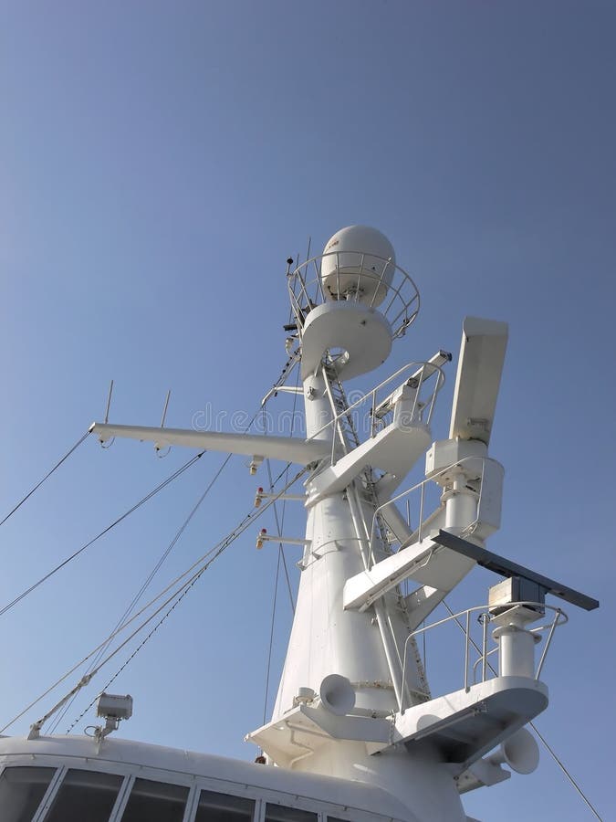 The mast of a cruse-ship.