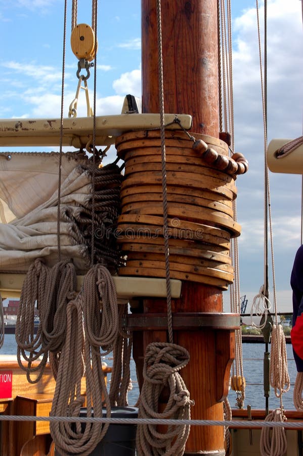 Mast hoops royalty free stock photography