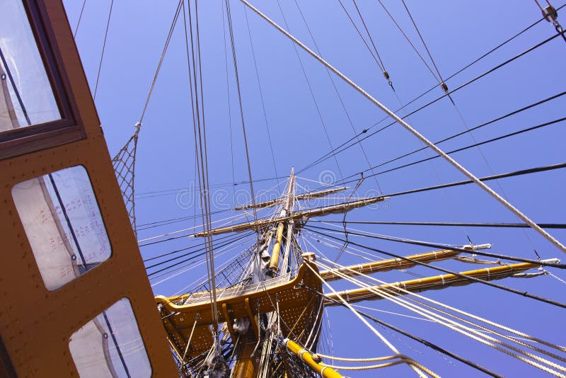 Mast of tall ship stock image. Image of transport, cruise 77857893
