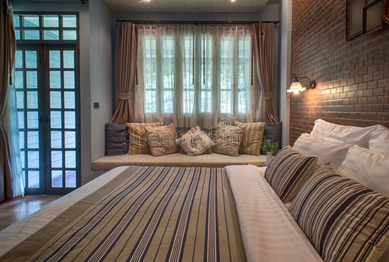 Master Bedroom with King Size Bed Stock Image Image of furniture