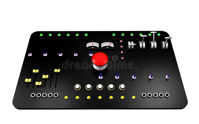 Master control panel royalty free illustration