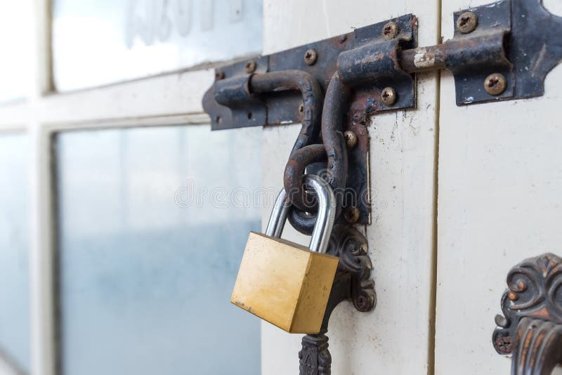 Master Key is Lock on the Door Stock Photo Image of guard, unlock