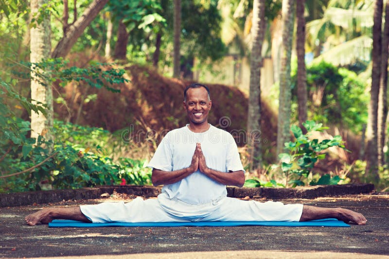 Master of yoga in india. stock photo Master of yoga in india. stock photo