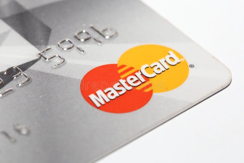 Mastercard-embleem op creditcard