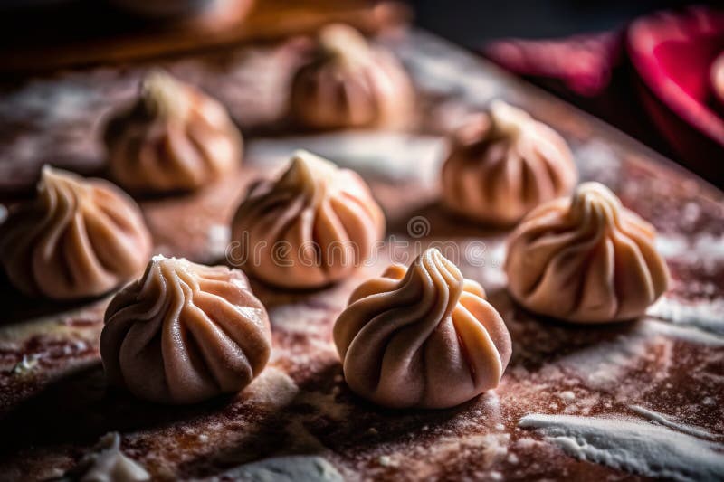 Mastering the Art of Egg Dumplings A StepbyStep Culinary Photography Series Capturing the InProgress Magic of Handmade royalty free illustration