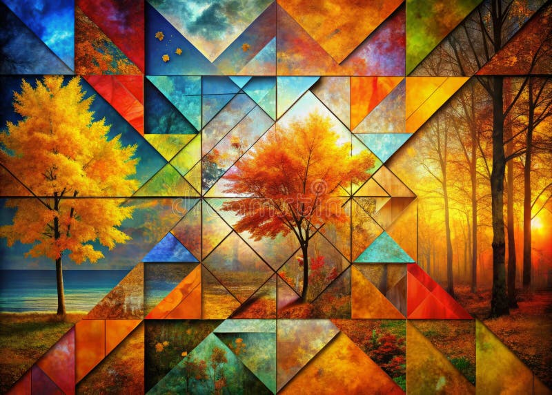 Mastering Composition with the Rule of Third Abstract Art Exploration 2 246 royalty free illustration