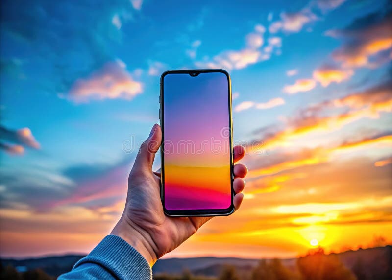 Mastering Smartphone Internet Communication A Visual Guide to Balanced Display Design Using the Rule of Thirds in vector illustration