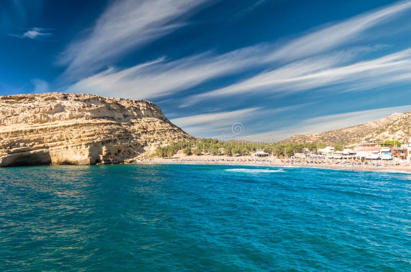  Matala  Strand  Auf Kreta  Insel Griechenland Redaktionelles 