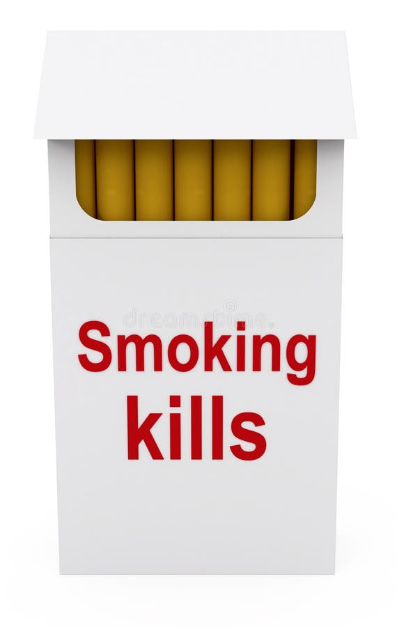 Matanzas que fuman en el paquete de los cigarrillos ilustración del vector Matanzas que fuman en el paquete de los cigarrillos ilustración del vector