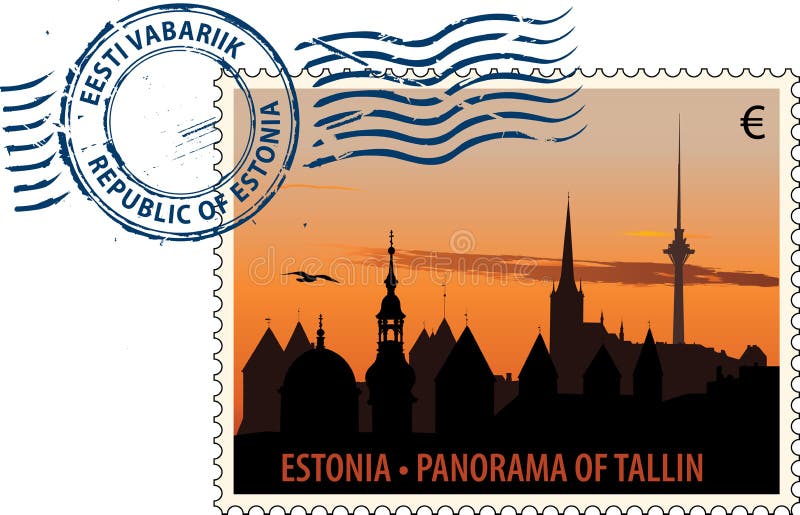 Matasellos de Estonia libre illustration Matasellos de Estonia libre illustration