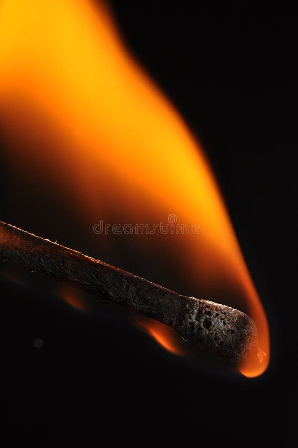 Macro shot of a match