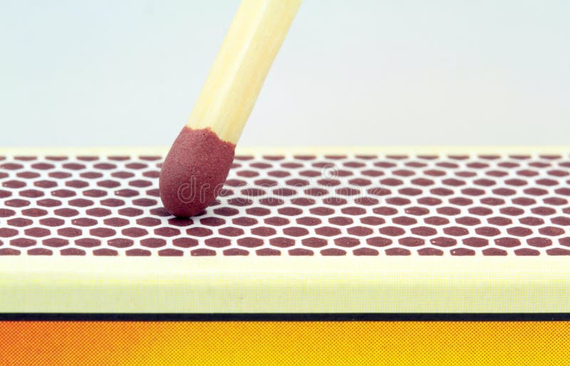 Match , extreme macro image stock photo