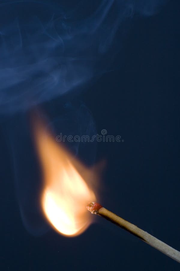 Match on Fire stock image. Image of black, burn, fire 7428891