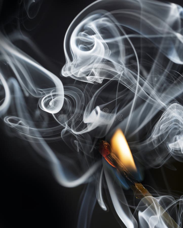Match with fire and smoke stock photo. Image of background 168049210
