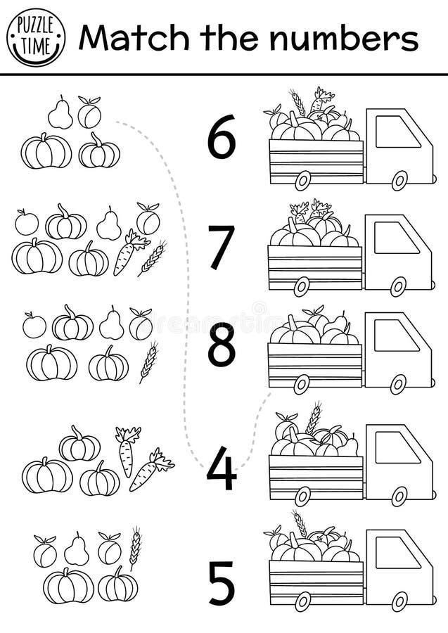 Match the numbers game with crown, gem stones. Black and white fairytale  math activity for preschool children. Magic kingdom educational printable  counting worksheet or coloring page 13726098 Vector Art at Vecteezy