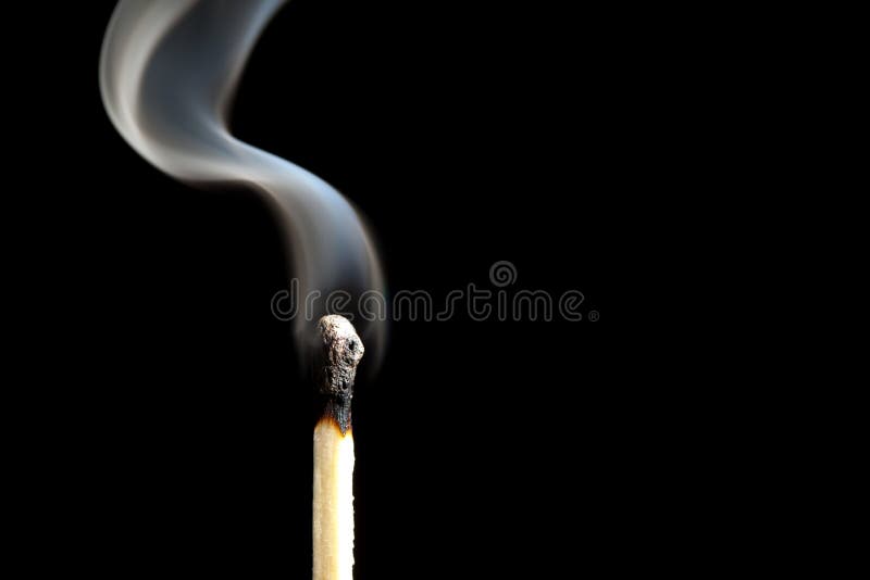 Match with smoke
