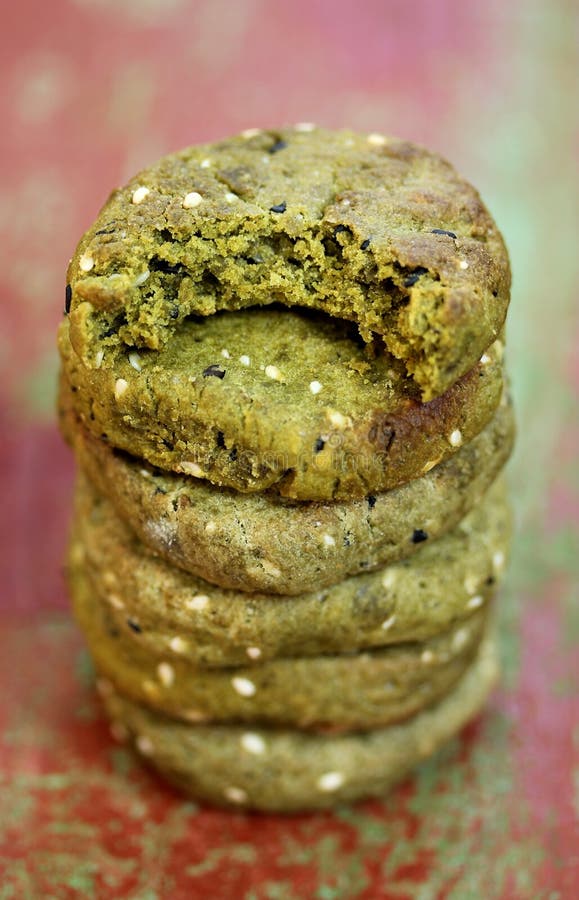 Matcha gräsplankakor arkivbild Matcha gräsplankakor arkivbild
