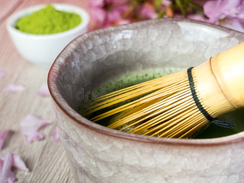 Matcha Tea Ceremony Asian Culture Stock Photo Image of green