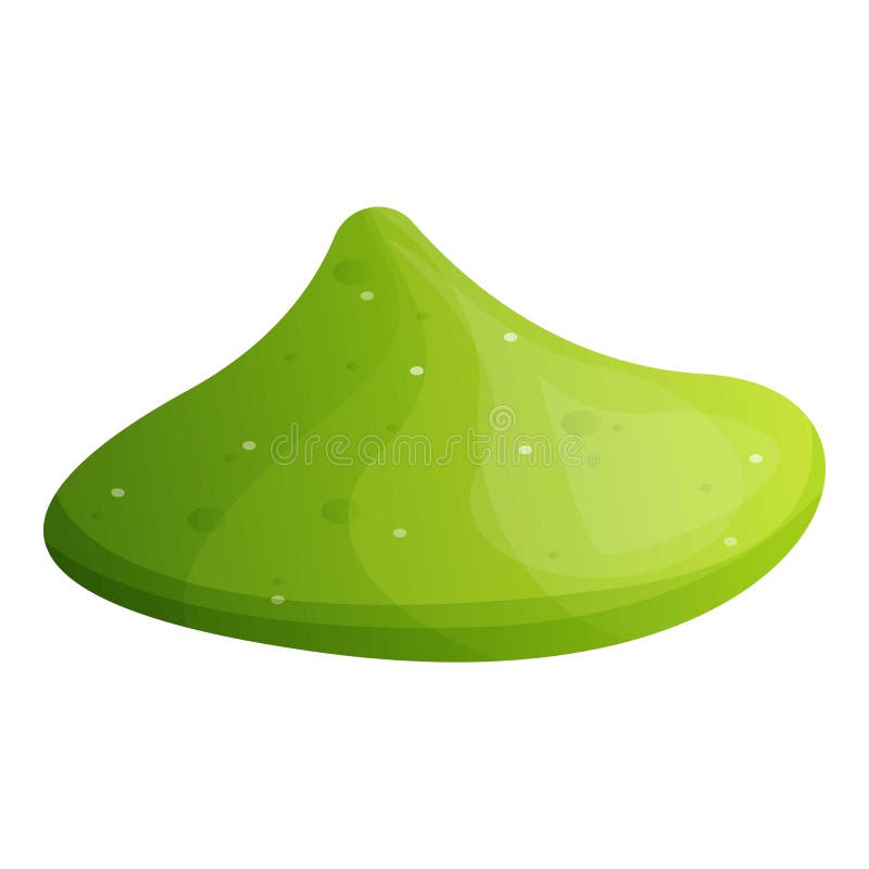 Matcha Tea Powder Icon, Cartoon Style Stock Vector Illustration of