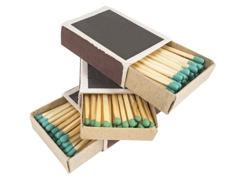 Matches in box stock image. Image of ignite, charred 59224291