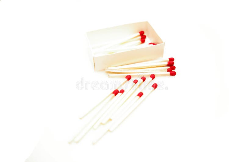 Matches isolated on white background