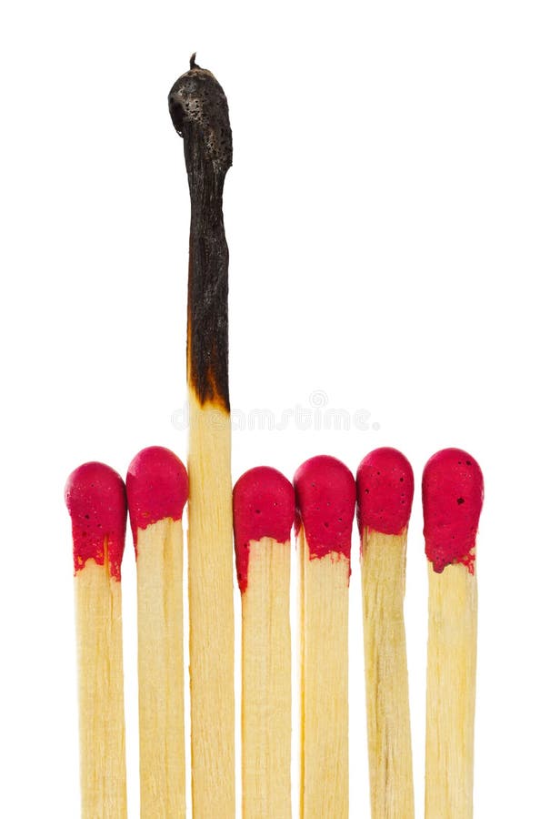 Matches - leadership or inspiration concept stock image Matches - leadership or inspiration concept stock image
