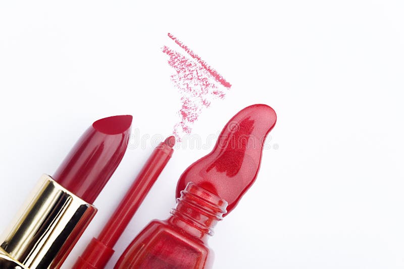 Matching Nail Polish with Lipstick Stock Image Image of liner