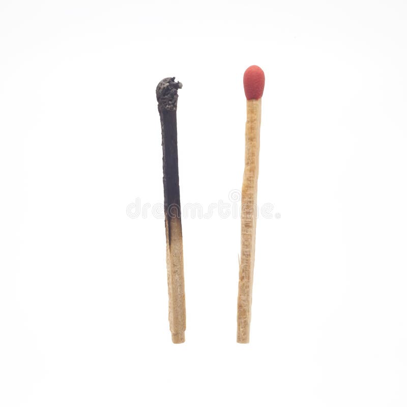 Matchstick on a white background ,isolate