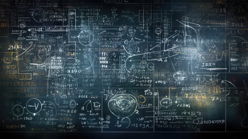 Matematisk naturvetenskaplig bakgrund, vit royaltyfri illustrationer
