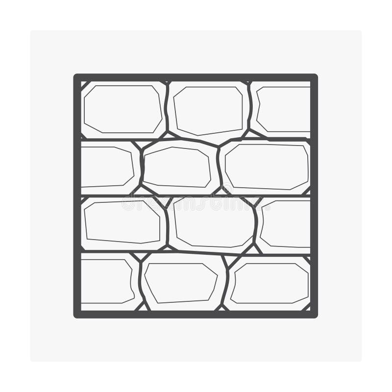 Material de design pentru arhitectură al vectorului de blocuri din piatră sau piatră stock illustration