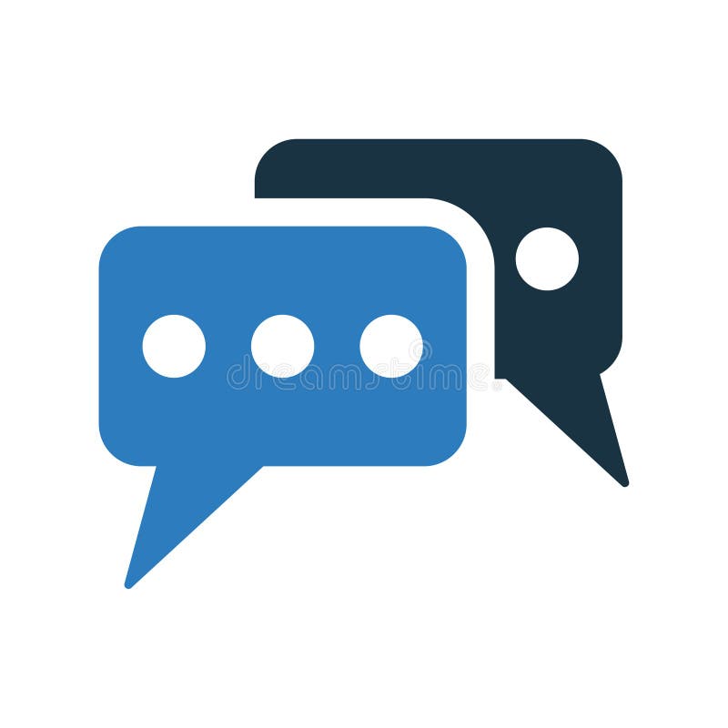 Material de icono de texto de chat ilustración del vector