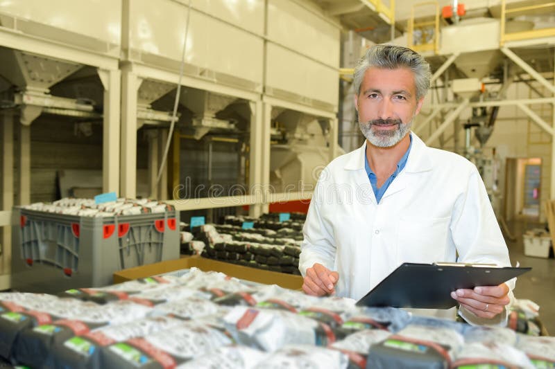 Material Inspector in Factory Stock Image Image of scales, delivery