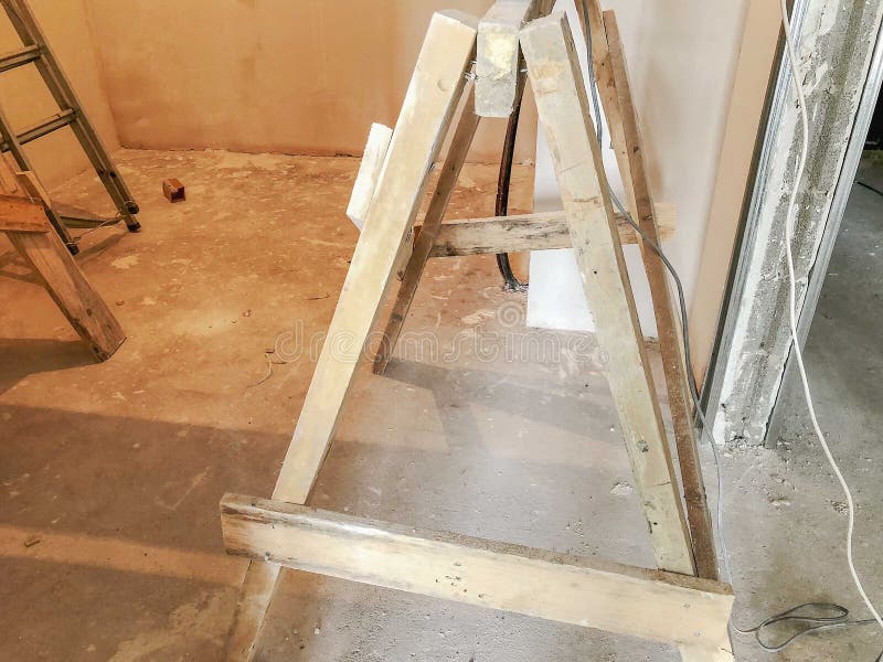 Material for Repairs in an Apartment is Under Construction Remodeling