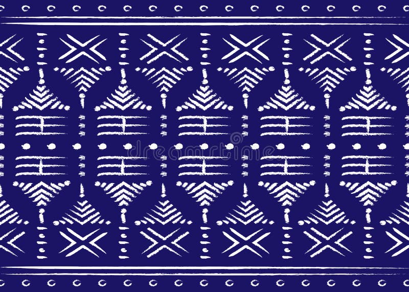 Material tipărit african ornament etnic făcut manual pentru dvs. design etnic și trib elemente geometrice. textură de tip afro vec royalty free illustration