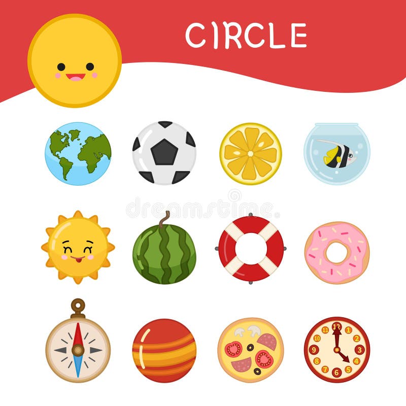 Kids learning material. stock illustration