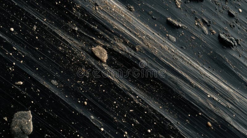 Materie întunecată praf O închidere abstractă a suprafeței texturate cu particule fine royalty free stock photo
