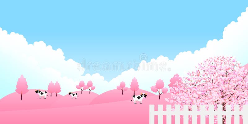 Materiële kersenillustratie die imaged Japanse lente vector illustratie Materiële kersenillustratie die imaged Japanse lente vector illustratie
