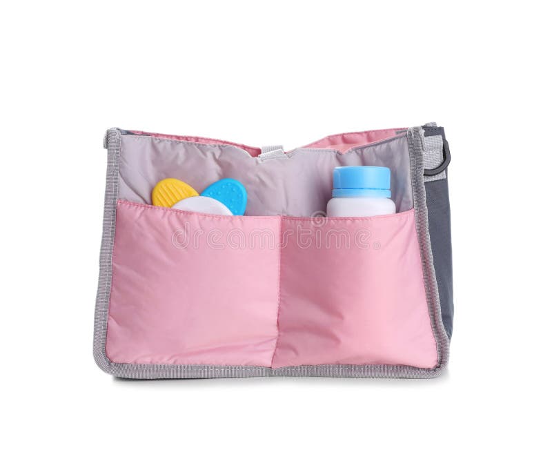 Maternity Bag with Baby Accessories Stock Photo Image of accessories